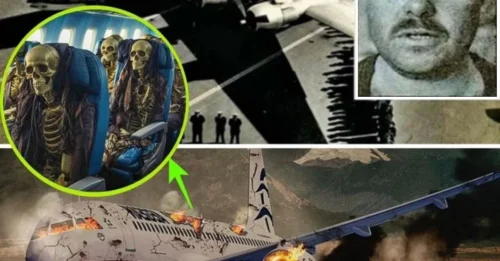 A PAN AMERICAN plane flying in the sky collided with a UFO, resulting in the tragic loss of 50,000 lives.