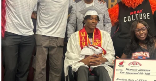 BREAKING: Miami Heat Players Surprise a Paralyzed Teen at His Graduation, the Heartwarming Story Behind It Ignites Heat Fans