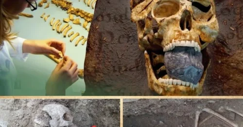 Deep underground, they unearthed the remains of a ‘vampire child’ buried over 2,000 years ago.
