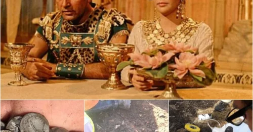 Treasure hunter and farmer share rare treasure of 2,000-year-old Roman coins in farmer’s field