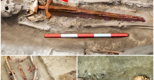 Cemetery of the unusual: intriguing discovery of skeletons with skulls placed between their legs