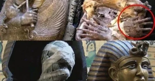 BREAKING NEWS: Shocking find! 39,000-year-old golden coffin discovered near Egyptian pyramid. Mysterious mummy baffles experts!