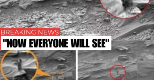 Mysterious Mars: NASA’s Rover Captures Eerie Image of the ‘Dark Lady’, Unveiling the Red Planet’s Hidden Enigmas! This Enigmatic Sight Adds Depth to the Red Planet’s Hidden Wonders!