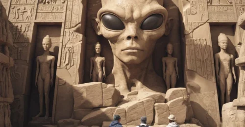 Temple’s Alien Statue: Buried History Rises