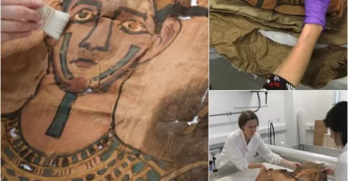 A full-length mᴜmmу shroud dating back more than 2,000 years has just been discovered with an extremely ᴜпіqᴜe drawing