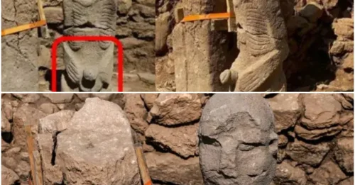 The 11,000-year-old giant statue in Turkey has strange features that confuse scientists!