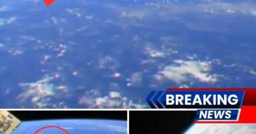 A strange object sH๏τ from the ISS, sparking wild theories—was it just satellites, or something far more secretive?