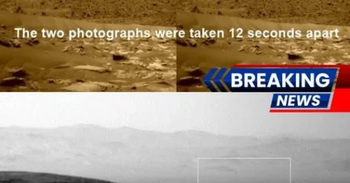 An unknown object streaks past Mars Rover Curiosity—silent, swift, and untraceable, leaving behind only questions in the Martian dust.