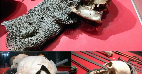 A medieval victim still in his chainmail discovered in Sweden