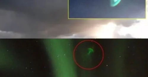 A glowing turquoise light hovered silently over Holland—its shape eerily perfect, its origin a chilling mystery.
