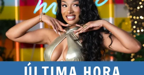 Megan Thee Stallion brilla con un bikini con recortes metálicos para una aparición sorpresa en 'Love Island'