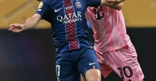 Lionel Messi 'loses his cool': Controversial moment he 'punches' Vitinha during Inter Miami’s painful defeat