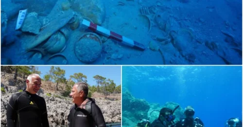 Divers Exploring A 2,000-Year-Old Shipwreck In Turkey Just Found Ceramics Still Stacked As They Were When The Vessel Went Down