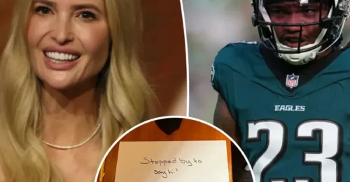 Ivanka Trump visits Eagles’ locker room looking for player who called her ‘beautiful’