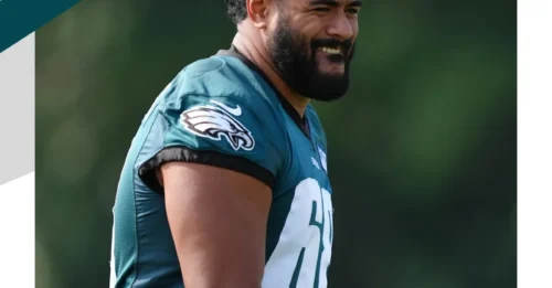 Jordan Mailata wasn’t shy about praising defender after one training camp practice