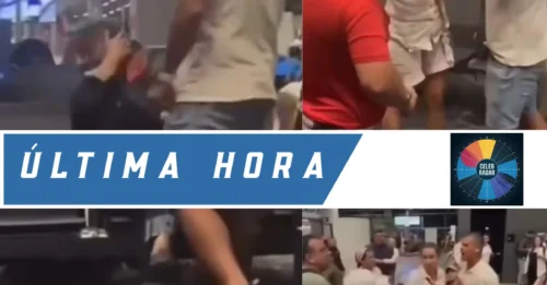 Se desata una pelea en el aeropuerto después de que un hombre abofeteara a una mujer por negarse a levantarse del asiento junto a su esposa.