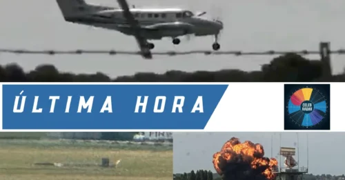 Momento en que un avión privado realiza un aterrizaje de emergencia en el aeropuerto de Birmingham, lo que provoca el caos para miles de personas: las familias lloran y las vacaciones de verano se arruinan porque TODOS los vuelos están en tierra durante horas.
