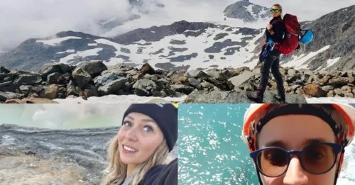 Excursionistas de montaña mueren al caer desde 300 metros sobre un glaciar después de que la niebla y el viento les impidieran la visibilidad.