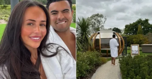 'Steamy' getaway pics from Lauren and Harrison say it all, but one detail has the internet in a frenzy.