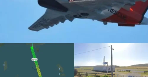 Un avión desaparece repentinamente sobre una gran masa de agua en el 