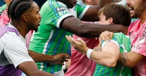 Violence Stains the Celebration: Inter Miami vs. Seattle Sounders Brawl a Shameful Reality.