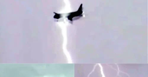 Death's Timed Lightning Bolt Strikes Jet: The Flight Attendant's Final Whisper Before the Sky's Wrath
