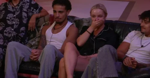 SHOCK WALK-OUT: Just hours before the final, the Big Brother star yells 