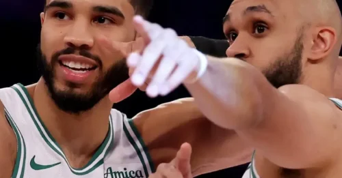 LOCKER ROOM LAUGHS:  Derrick White Reveals Jayson Tatum’s Reaction to His First-Ever Tech With Celtics