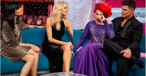 ‘This has been the most extraordinary experience of my life…’: Strictly’s La Voix breaks down in tears in her first interview after quitting the show over injury — as she’s lifted onto the Blackpool dancefloor for an emotional final farewell with Aljaž…