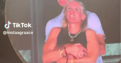 Un nuevo video del CEO de la cámara de besos de Coldplay, Andy Byron, muestra a una pareja 