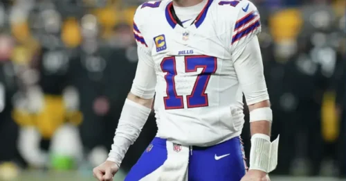JOSH ALLEN CEMENTS HIS LEGACY! Josh Allen sets career mark for rushing TDs by a QB as the Bills mash the reeling Steelers 26-7