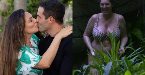 THE SECRET IN THE SHOWER HUT: I'm A Celebrity star Kelly Brook admits to 'romping' with husband and reveals her essential bathroom item!
