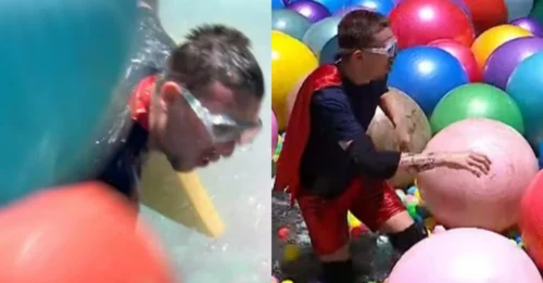 NEARLY LOST ALL HIS CLOTHES MID-AIR! Aitch Gets 'ABSOLUTELY BATTERED' in Horrifying Celebrity Cyclone Challenge... Right Before His SHOCK ELIMINATION!