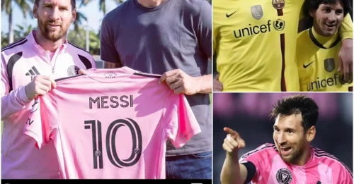 Zlatan Ibrahimovic and Lionel Messi had a brief meeting! What stood out was the small, meaningful gift that the Swedish player gave to Messi, which deeply moved the captain of Miami…