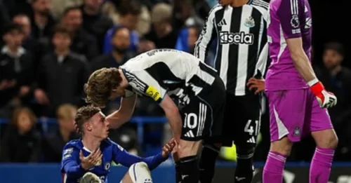 BOMBSHELL: Liam Rosenior hits out at referee for his invasion of Chelsea's pre-match huddle after he REFUSED to move and blames bizarre incident for his side not getting a penalty in Newcastle defeat