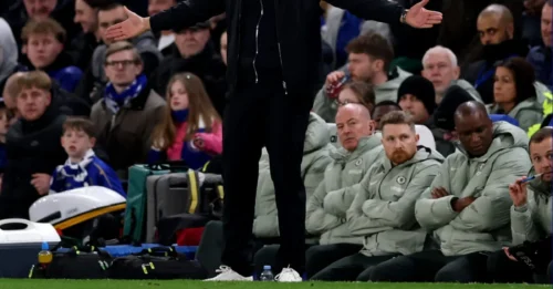 CAUGHT ON HOT MIC: Liam Rosenior has made the most bizarre statement of the season after Chelsea’s loss to Newcastle