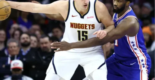 GET THIS VIRAL CLIP: Nikola Jokic, Joel Embiid Moment Goes Viral After Sixers-Nuggets