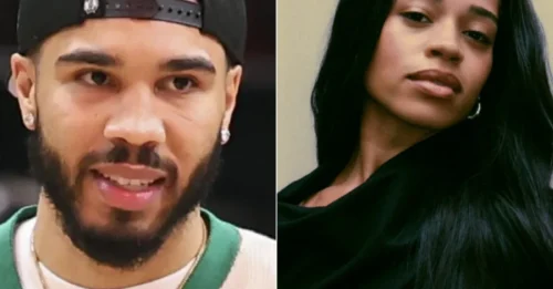 BOSTON DROP A BOMBSHELL: Ella Mai appears in an outfit showing the fighting spirit of the CELTICS
