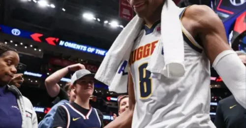 DISASTER FOR THE WEST! The Nuggets are PREDICTED to land Alabama's 44.6% TITAN to REPLACE the SHAKY Peyton Watson. This 34.1% three-point KILLER will BRING THE CHAOS to the paint EVERY NIGHT!