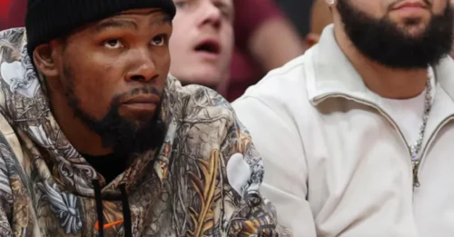 HOUSTON BOMSHELL: New Kevin Durant Rumors Reveal Rockets' Reaction to Injured Star Not Being on Bench for Lakers G3